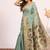 Firozi color muga cotton paithani resham weaving sarees