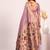 Purple color muga cotton paithani resham weaving sarees