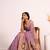 Purple color muga cotton paithani resham weaving sarees
