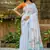 white-orange muga silk blend flower weaving sarees