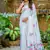 white-pink muga silk blend flower weaving sarees
