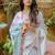 white-pink muga silk blend flower weaving sarees