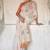 White-orange color muga cotton weaving zari border sarees