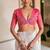 White-pink color muga cotton weaving zari border sarees