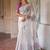 White-wine color muga cotton weaving zari border sarees