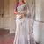 White-wine color muga cotton weaving zari border sarees