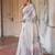 White-wine color muga cotton weaving zari border sarees