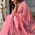 pink muga silk blend weaving zari patta sarees