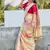 chiku muga silk blend weaving zari patta sarees