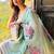 light sky blue muga silk blend weaving zari patta sarees