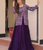 Purple lehenga choli  up to 42   