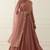Mouve georgette gota and sequins work anarkali salwar kameez