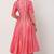 Silk pink gota work anarkali salwar kameez