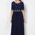 Navy blue georgette zari embroidery anarkali salwar kameez
