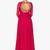 Red georgette zari, beads work anarkali salwar kameez