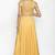 Mustard yellow silk thread embroidery anarkali salwar kameez