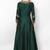 Bottle green silk zardosi embridery anarkali salwar kameez