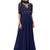 Navy blue georgette gota patti work anarkali salwar kameez