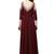 Maroon georgette zardosi embridery anarkali salwar kameez