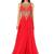 Red net swaroski work anarkali salwar kameez