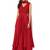 Red cotton silk sequins embroidery anarkali salwar kameez