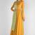 Mustard yellow georgette hand embroidery anarkali salwar kameez