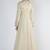 Off white shimmer georgette hand embroidery anarkali salwar kameez