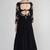 Black georgette hand embroidery anarkali salwar kameez