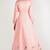 Pink silk hand embroidery anarkali salwar kameez