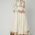Off white silk zari and thrad work anarkali salwar kameez