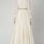 White silk zari and thrad work anarkali salwar kameez