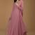 Onion pink georgette hand embroidery anarkali salwar kameez