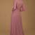 Onion pink georgette hand embroidery anarkali salwar kameez