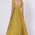 Dark mustard crape hand embroidery anarkali salwar kameez