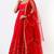 Red chanderi silk gota work anarkali salwar kameez