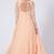 Peach georgette zari work anarkali salwar kameez