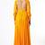 Orange yellow georgette hand embroidery anarkali salwar kameez