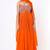 Orange  georgette hand embroidery anarkali salwar kameez