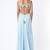 Light blue georgette hand embroidery anarkali salwar kameez