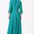 Emrald blue georgette hand embroidery anarkali salwar kameez