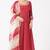 Maroon red chinon silk mirror work anarkali salwar kameez