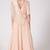 Peach georgette hand embroidery anarkali salwar kameez