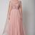 Onion pink georgette hand embroidery anarkali salwar kameez