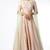 Light pink silk zari work anarkali salwar kameez