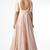 Light pink silk zari work anarkali salwar kameez
