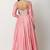 Light pink silk gota work anarkali salwar kameez