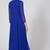 Royal blue georgette thread and patra work anarkali salwar kameez