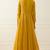 Yellow georgette gota and sequins work anarkali salwar kameez