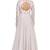 White georgette thread work anarkali salwar kameez