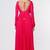 Hot pink chinone silk hand embroidery anarkali salwar kameez